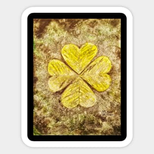 Lucky Four-Leaf Clover Sticker